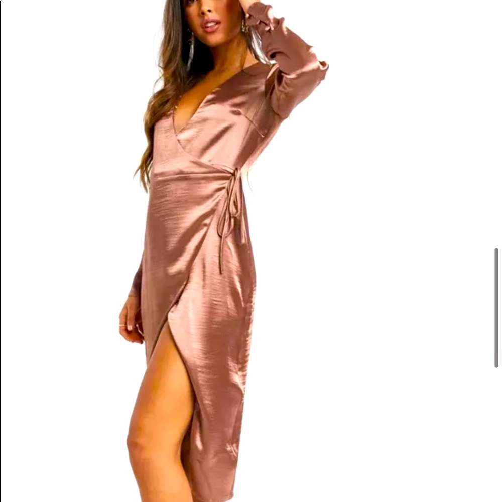 ASOS wrap midi dress